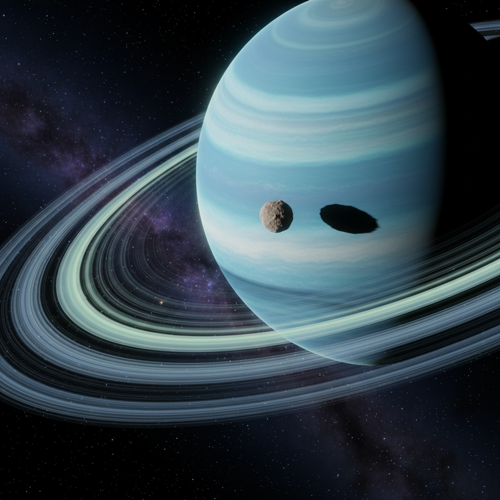 Webb Spots Tiny Moon Between Uranus’ Rings and Moons