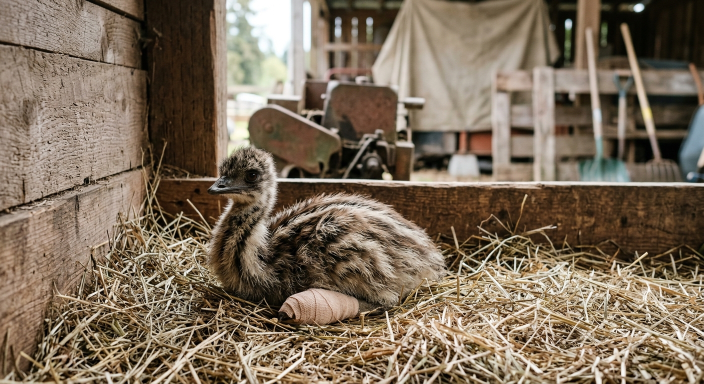 Rare Four-Legged Emu Chick Hatches in Nanaimo, Raising Questions About Animal Malformations